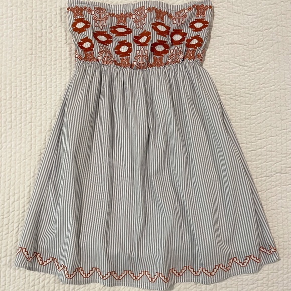 NWT Joy Joy Embroidered Tube Dress - Picture 3 of 12